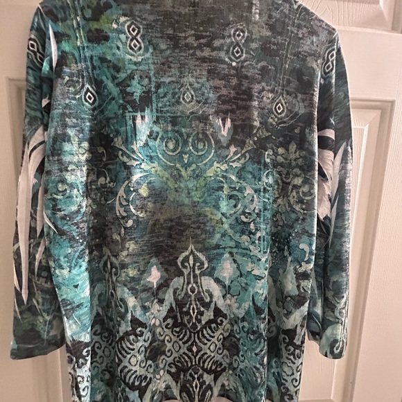 Reba Multicolored Rhinestone Top - Picture 2 of 5